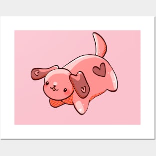 Heart puppy Posters and Art